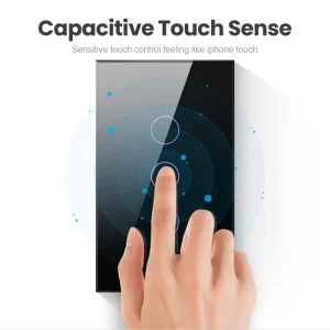 ELECT-Wifi interrupteur mural intelligent 3 gangs capteur tactile intelligent interrupteurs de lumière LED maison intelligente Alexa Google Home contrôle prise américaine