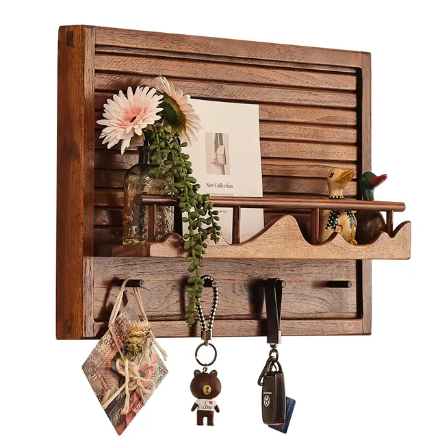 Boîte de compteur électrique décorative en bois – vue 4