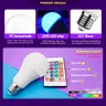 Ampoule LED RGB AC 220V 230V E27 Bombillas LED 7W IR… – vue 3