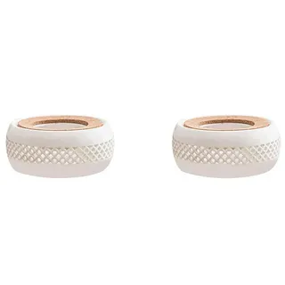 Chauffe théière porcelaine blanche ajourée sculptée coussin liège…