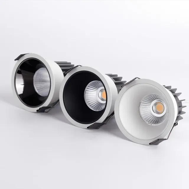 Encastré Dimmable Anti-éblouissement COB LED Downlights…