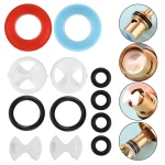 Kit de remplacement de cartouche de Valve de robinet, 12 pièces, rondelles de robinet pour mélangeur, ensemble de puces rondes en céramique, accessoires de robinet