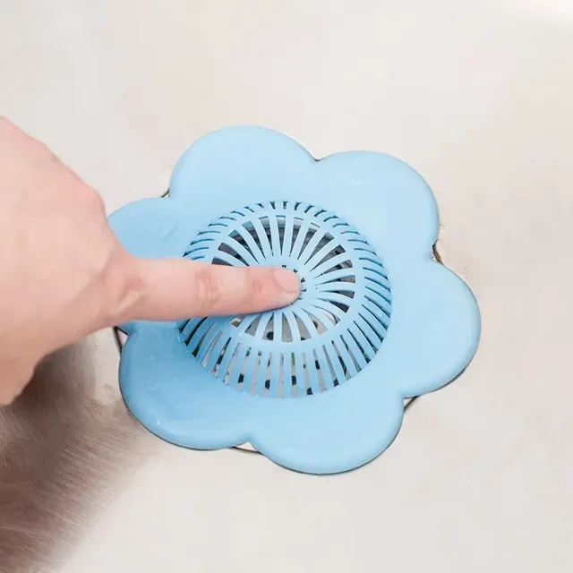 Crépine filtre évier silicone souple antibouchage fleur… – vue 5