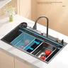 Évier de cuisine cascade en acier inoxydable – vue 4
