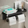 Large porte-papier hygiénique mural porte-rouleau de… – vue 6
