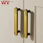 Bouton d&rsquo;armoire chinois pour meubles de cuisine, bouton de porte, noir, simplicité