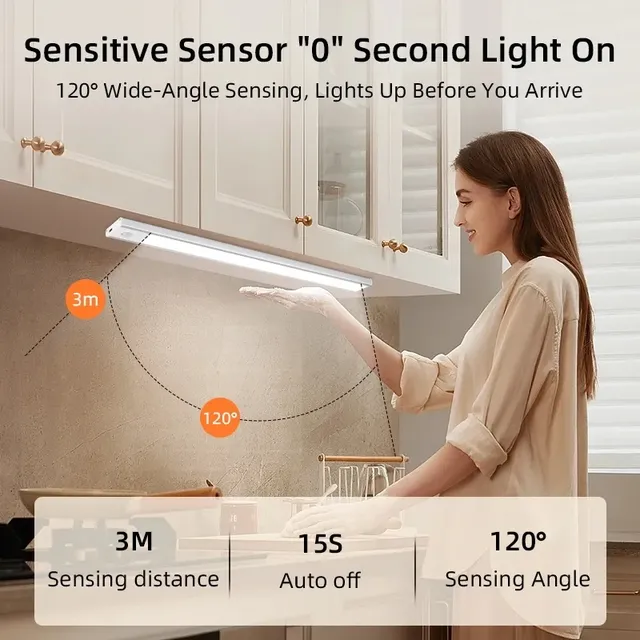 Capteur de mouvement armoire lumières Dimmable LED… – vue 2