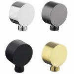 Connecteur de tuyau de douche mural en laiton, accessoires de robinets de salle de bains, unité de coude murale, bras de support de tuyau