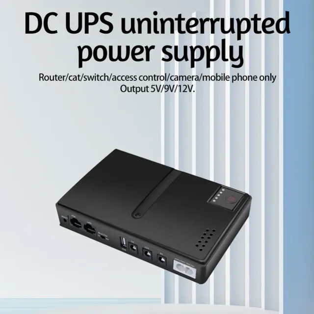 Alimentation UPS 10400mAh 36W USB 5V DC 5V 9V 12V POE… – vue 5