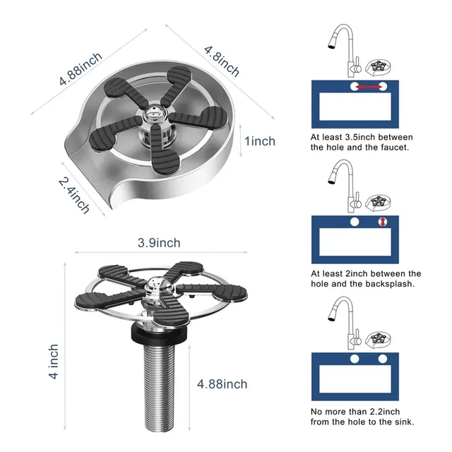 Lave-gobelet automatique en acier inoxydable – vue 5