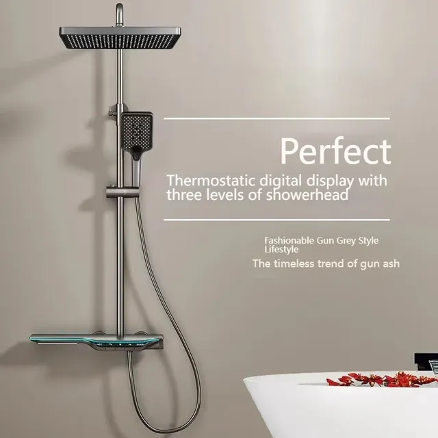 Ensemble de douche à affichage numérique – vue 3