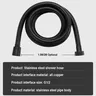 Tuyau de douche Flexible noir/argent – vue 6