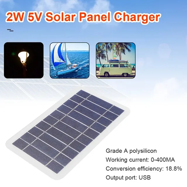 Panneau solaire 2W 5W avec USB – vue 4