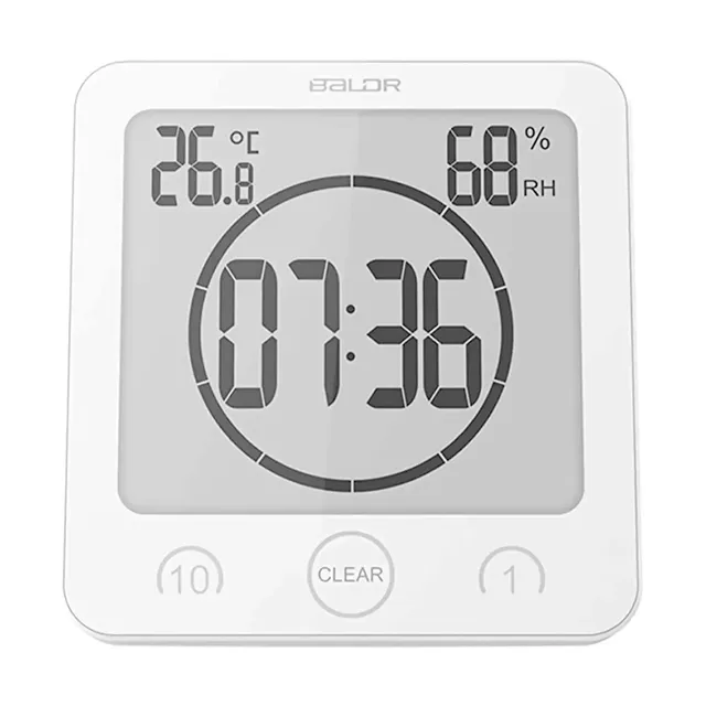 Horloge douche numérique étanche écran tactile… – vue 3