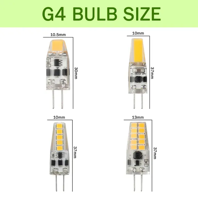 3 pièces Mini G4 12V 24V lampe à LED lumière variable 3W… – vue 4