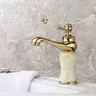 Robinet de salle de bains en laiton et Jade – vue 3