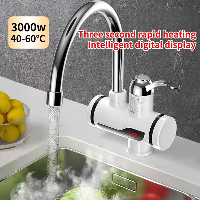 Robinet mitigeur électrique chaud-froid 3000W – vue 2