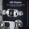 Pommeau de douche avec moniteur de température d'eau… – vue 3