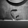 Robinet de lavabo cascade tout en cuivre noir – vue 4