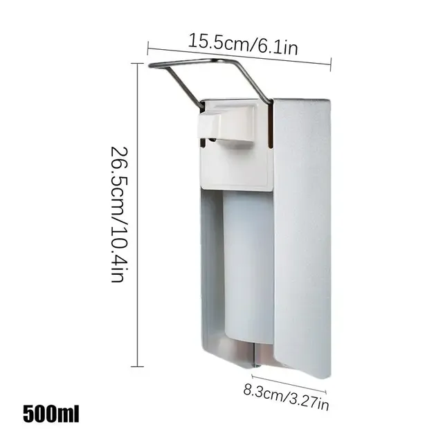 Distributeur mural savon gel hydroalcoolique pompe… – vue 6