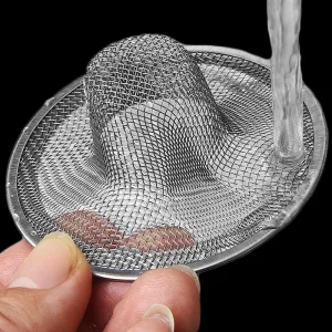 Filtre d’évier de cuisine en acier inoxydable, filtre à mailles, trous de déchets, piège, bouchon de vidange de sol de salle de bains, collecteur de cheveux Filtre d’évier de cuisine en acier inoxydable, filtre à mailles, trous de déchets, piège, bouchon de vidange de sol de salle de bains, collecteur de cheveux