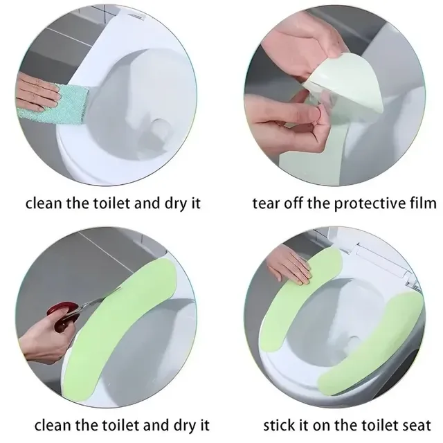 Coussin de siège de toilette adhésif coloré – vue 3
