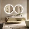 Miroir de salle de bain intelligent LED HD avec lumières – vue 3