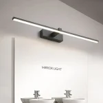 Led miroir lumières appliques salle de bain étanche blanc noir LED lampe plate moderne intérieur applique salle de bain éclairage maquillage