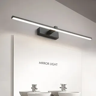 Led miroir lumières appliques salle de bain étanche blanc noir LED…