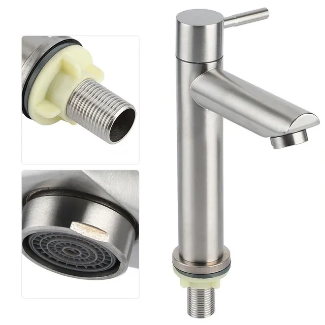 Mitigeur lavabo haut monocommande acier inoxydable… – vue 5