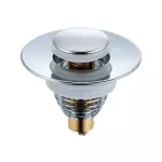 Bouchon de vidange Pop-Up pour lavabo, bouchon de vidange, bouton poussoir, accessoires de robinetterie de salle de bains