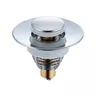 Bouchon vidange lavabo laiton chromé poli collerette… – vue 1