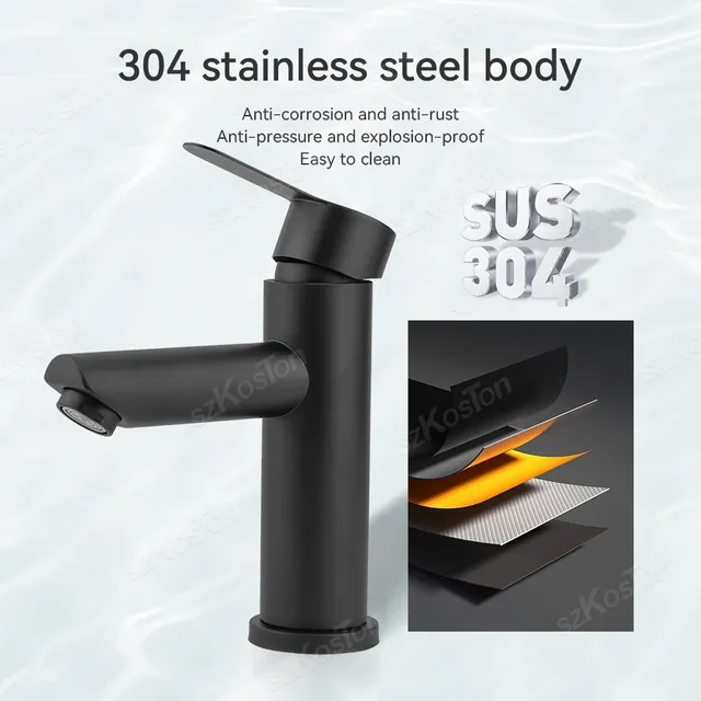 Robinet de cuisine en acier inoxydable – vue 4