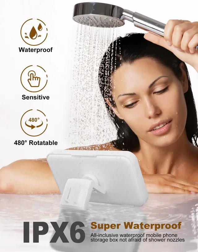 Support de téléphone de douche avec haut-parleur – vue 2