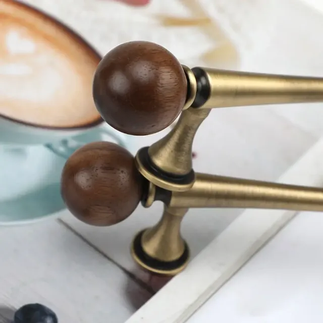 Poignée bouton ronde style vintage rétro tête champignon… – vue 2