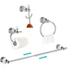 Ensemble accessoires bain mural chrome…
