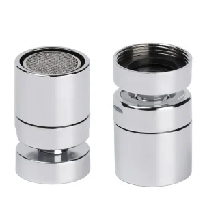 Buse de robinet à économie d&rsquo;eau en laiton, aérateur résistant à 360, pulvérisateur à percussion, sortie de tête de robinet, évier flexible, centre commercial, matériel de cuisine