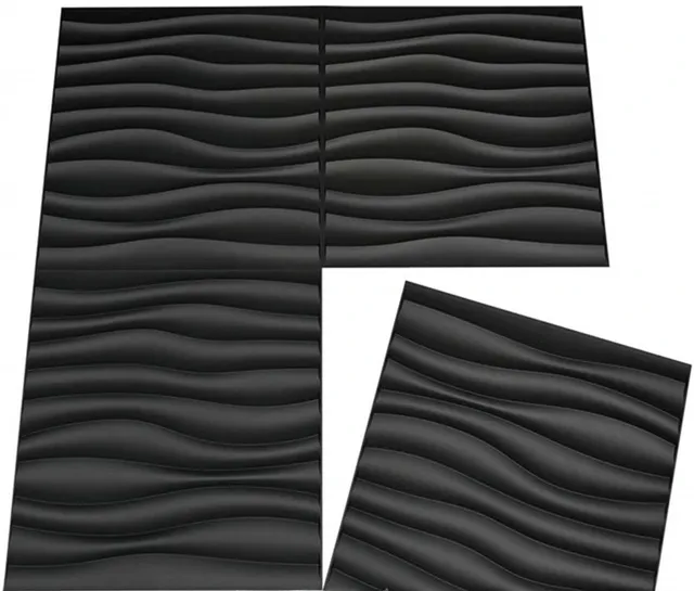 Panneaux muraux en PVC texturés 3D – vue 5