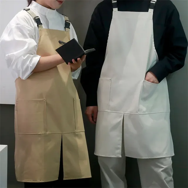 Tablier imperméable en polyester fendu sur le devant… – vue 3