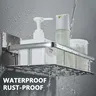 Salle de bains Rangement Rack Pas de Forage Étagères… – vue 3