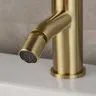 Robinet mitigeur d'eau chaude et froide en laiton doré… – vue 5