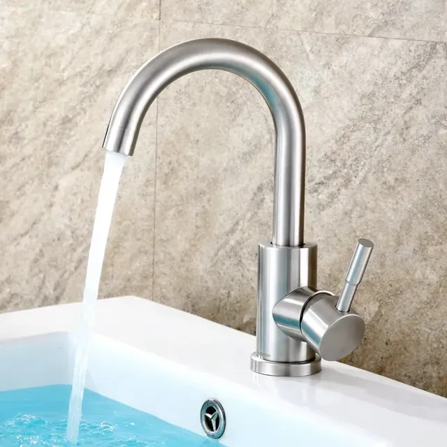 Robinet mitigeur d'eau chaude et froide en acier… – vue 2