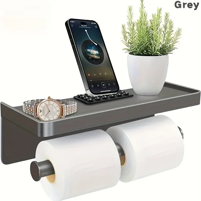 Porte-papier toilette Salle de bain Support mural Papier… – vue 5