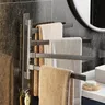 Porte serviettes rotatif aluminium quatre bras pivotants… – vue 3