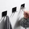 Porte rasoir mural adhésif noir mat plastique robuste… – vue 2