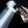 Pommeau de douche rehausseur argenté de style allemand – vue 5
