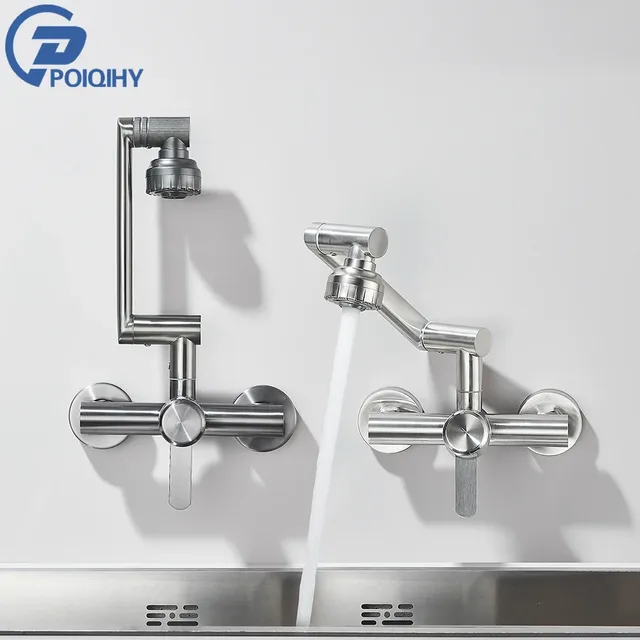 Robinet de cuisine en Nickel brossé