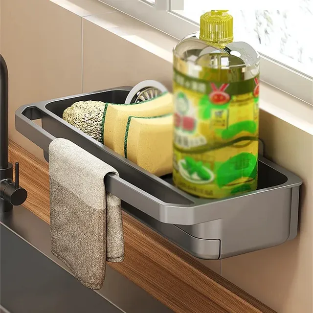 Étagère de cuisine porte-éponge organisateur d'évier… – vue 2
