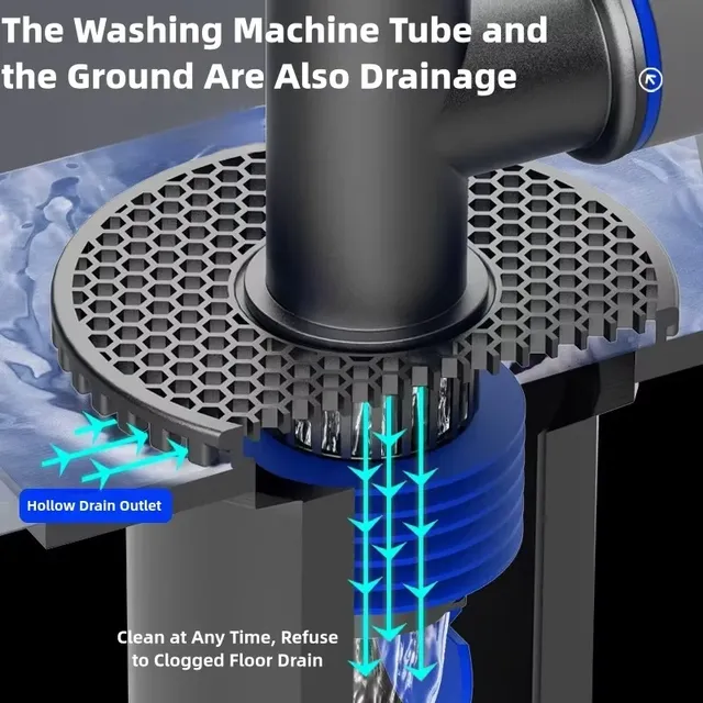 Drain sol multifonctionnel lavelinge connecteur raccord… – vue 2
