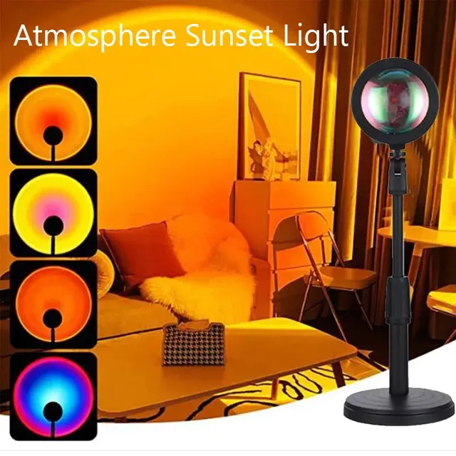 16 couleurs RGB photographie coucher de soleil lampe LED… – vue 2